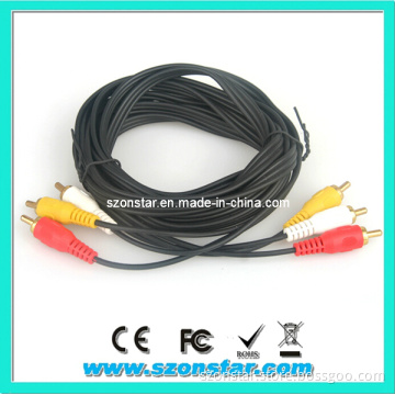 High-Quality 3 RCA Male Audio Video Cable